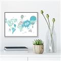 Picture of Hot Air Balloon Map  _GroupedProduct_Rectangle_Landscape_Canvas_Framed_