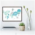 Picture of Hot Air Balloon Map  _GroupedProduct_Rectangle_Landscape_Canvas_Framed_