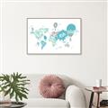 Picture of Hot Air Balloon Map  _GroupedProduct_Rectangle_Landscape_Canvas_Framed_