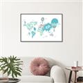 Picture of Hot Air Balloon Map  _GroupedProduct_Rectangle_Landscape_Canvas_Framed_