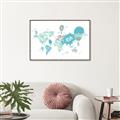Picture of Hot Air Balloon Map  _GroupedProduct_Rectangle_Landscape_Canvas_Framed_