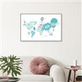 Picture of Hot Air Balloon Map  _GroupedProduct_Rectangle_Landscape_Canvas_Framed_