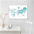 Picture of Hot Air Balloon Map  _GroupedProduct_Rectangle_Landscape_Canvas_Framed_