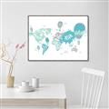 Picture of Hot Air Balloon Map  _GroupedProduct_Rectangle_Landscape_Canvas_Framed_