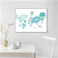 Picture of Hot Air Balloon Map  _GroupedProduct_Rectangle_Landscape_Canvas_Framed_
