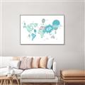 Picture of Hot Air Balloon Map  _GroupedProduct_Rectangle_Landscape_Canvas_Framed_