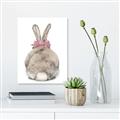 Picture of Behind Bunny with Flowers _GroupedProduct_Rectangle_Portrait_Unframed_Print_Only_
