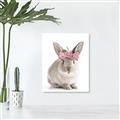 Picture of Floral In Front Bunny _GroupedProduct_Rectangle_Portrait_Unframed_Print_Only_