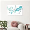 Picture of Hot Air Balloon Map  _GroupedProduct_Rectangle_Landscape_Unframed_Print_Only_