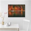 Picture of Autumn by the Lake _GroupedProduct_Rectangle_Landscape_Photography _GroupedProduct_Rectangle_Landscape_Canvas_Framed_