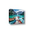 Picture of Boats on Lake _GroupedProduct_Square_Photography _GroupedProduct_Square_Canvas_
