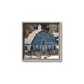 Picture of Blue Barn  _GroupedProduct_Square_Photography _GroupedProduct_Square_Canvas_Framed_