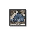 Picture of Blue Barn  _GroupedProduct_Square_Photography _GroupedProduct_Square_Canvas_Framed_