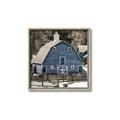 Picture of Blue Barn  _GroupedProduct_Square_Photography _GroupedProduct_Square_Canvas_Framed_