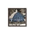Picture of Blue Barn  _GroupedProduct_Square_Photography _GroupedProduct_Square_Canvas_Framed_
