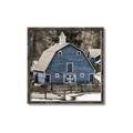 Picture of Blue Barn  _GroupedProduct_Square_Photography _GroupedProduct_Square_Canvas_Framed_