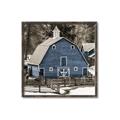 Picture of Blue Barn  _GroupedProduct_Square_Photography _GroupedProduct_Square_Canvas_Framed_