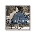 Picture of Blue Barn  _GroupedProduct_Square_Photography _GroupedProduct_Square_Canvas_Framed_