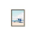 Picture of Blue Beach Day  _GroupedProduct_Rectangle_Portrait_Photography _GroupedProduct_Rectangle_Portrait_Canvas_Framed_