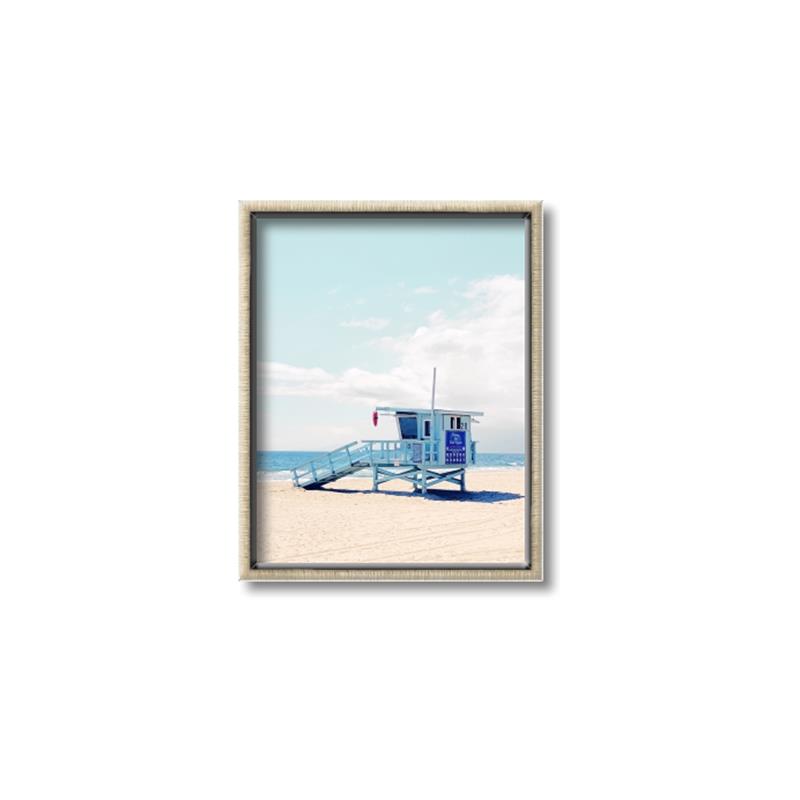 Picture of Blue Beach Day  _GroupedProduct_Rectangle_Portrait_Photography _GroupedProduct_Rectangle_Portrait_Canvas_Framed_