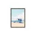 Picture of Blue Beach Day  _GroupedProduct_Rectangle_Portrait_Photography _GroupedProduct_Rectangle_Portrait_Canvas_Framed_