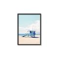 Picture of Blue Beach Day  _GroupedProduct_Rectangle_Portrait_Photography _GroupedProduct_Rectangle_Portrait_Canvas_Framed_