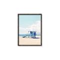 Picture of Blue Beach Day  _GroupedProduct_Rectangle_Portrait_Photography _GroupedProduct_Rectangle_Portrait_Canvas_Framed_