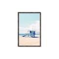 Picture of Blue Beach Day  _GroupedProduct_Rectangle_Portrait_Photography _GroupedProduct_Rectangle_Portrait_Canvas_Framed_