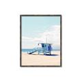 Picture of Blue Beach Day  _GroupedProduct_Rectangle_Portrait_Photography _GroupedProduct_Rectangle_Portrait_Canvas_Framed_