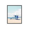 Picture of Blue Beach Day  _GroupedProduct_Rectangle_Portrait_Photography _GroupedProduct_Rectangle_Portrait_Canvas_Framed_