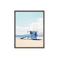Picture of Blue Beach Day  _GroupedProduct_Rectangle_Portrait_Photography _GroupedProduct_Rectangle_Portrait_Canvas_Framed_