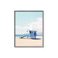Picture of Blue Beach Day  _GroupedProduct_Rectangle_Portrait_Photography _GroupedProduct_Rectangle_Portrait_Canvas_Framed_