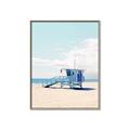 Picture of Blue Beach Day  _GroupedProduct_Rectangle_Portrait_Photography _GroupedProduct_Rectangle_Portrait_Canvas_Framed_