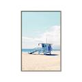 Picture of Blue Beach Day  _GroupedProduct_Rectangle_Portrait_Photography _GroupedProduct_Rectangle_Portrait_Canvas_Framed_