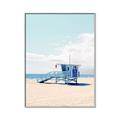 Picture of Blue Beach Day  _GroupedProduct_Rectangle_Portrait_Photography _GroupedProduct_Rectangle_Portrait_Canvas_Framed_