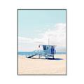 Picture of Blue Beach Day  _GroupedProduct_Rectangle_Portrait_Photography _GroupedProduct_Rectangle_Portrait_Canvas_Framed_