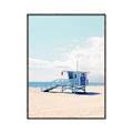 Picture of Blue Beach Day  _GroupedProduct_Rectangle_Portrait_Photography _GroupedProduct_Rectangle_Portrait_Canvas_Framed_