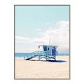 Picture of Blue Beach Day  _GroupedProduct_Rectangle_Portrait_Photography _GroupedProduct_Rectangle_Portrait_Canvas_Framed_