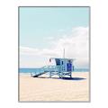 Picture of Blue Beach Day  _GroupedProduct_Rectangle_Portrait_Photography _GroupedProduct_Rectangle_Portrait_Canvas_Framed_