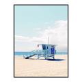 Picture of Blue Beach Day  _GroupedProduct_Rectangle_Portrait_Photography _GroupedProduct_Rectangle_Portrait_Canvas_Framed_