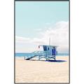 Picture of Blue Beach Day  _GroupedProduct_Rectangle_Portrait_Photography _GroupedProduct_Rectangle_Portrait_Canvas_Framed_