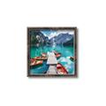 Picture of Boats on Lake _GroupedProduct_Square_Photography _GroupedProduct_Square_Canvas_Framed_