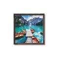 Picture of Boats on Lake _GroupedProduct_Square_Photography _GroupedProduct_Square_Canvas_Framed_