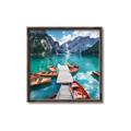 Picture of Boats on Lake _GroupedProduct_Square_Photography _GroupedProduct_Square_Canvas_Framed_