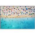 Picture of Busy Beach III _GroupedProduct_Rectangle_Landscape_Photography _GroupedProduct_Rectangle_Landscape_Canvas_Framed_