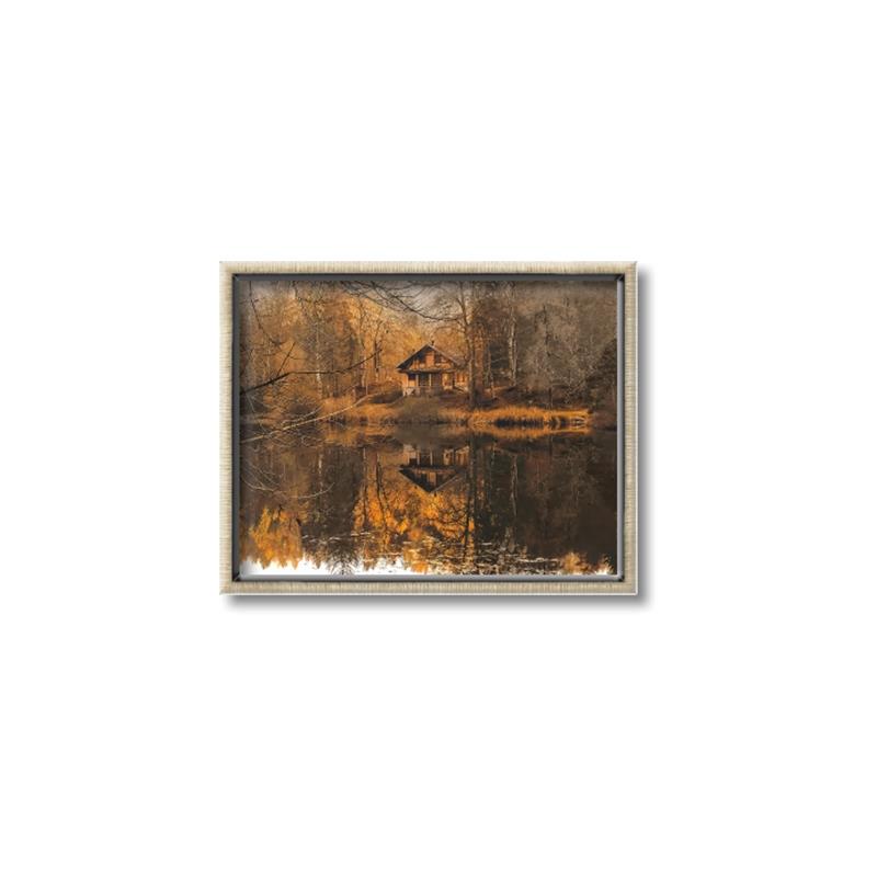 Picture of Cabin in the Woods  _GroupedProduct_Rectangle_Landscape_Canvas_Framed_