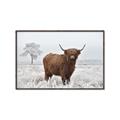Picture of Cookie, the Cow  _GroupedProduct_Rectangle_Landscape_Photography _GroupedProduct_Rectangle_Landscape_Canvas_Framed_
