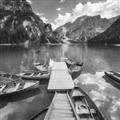 Picture of Boats on Lake _GroupedProduct_Square_Photography _GroupedProduct_Square_Unframed_Print_Only_