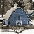 Picture of Blue Barn  _GroupedProduct_Square_Photography _GroupedProduct_Square_Unframed_Print_Only_