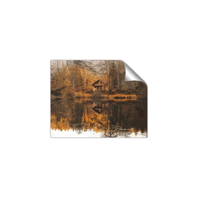 Picture of Cabin in the Woods  _GroupedProduct_Rectangle_Landscape_Unframed_Print_Only_